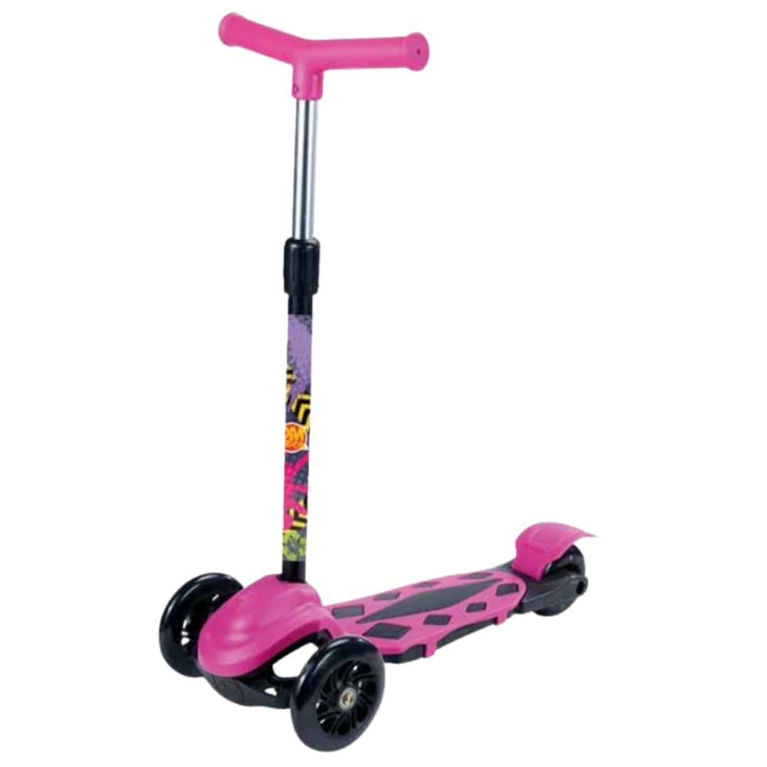 Patinete Radical New Power 3 Rodas Altura Ajustavel DM Toys DMR6247 Rosa - Rosa chiclete - Visão 1