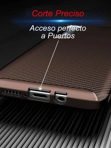 Lightweight Anti-Shock Case Cover For Huawei Nova 8 Rugged Carbon Plus Mica Hydrogel - Brown - View 6