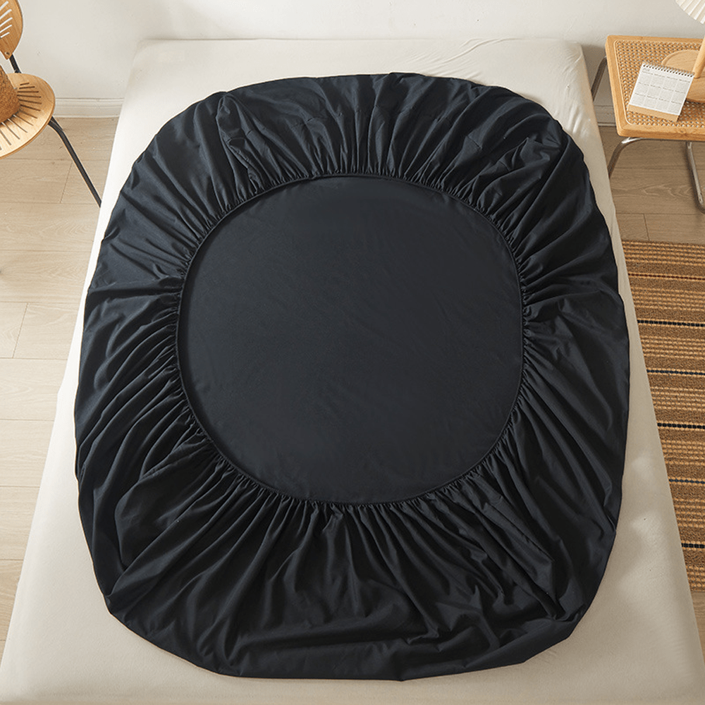 Black Bed Sheet Mattress Protector Cover Antislippery Bedding Sheet