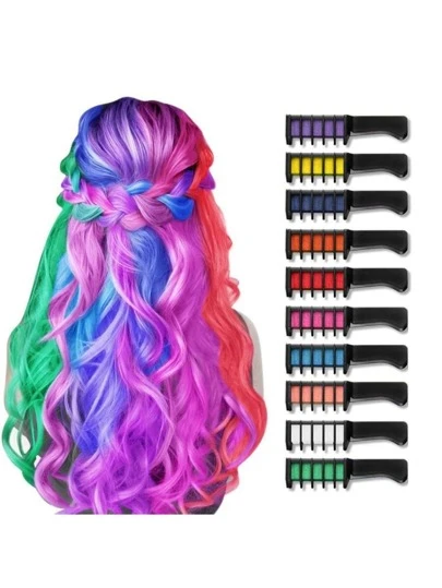 1支日常使用彩色染色梳,一次性派對染髮棒
