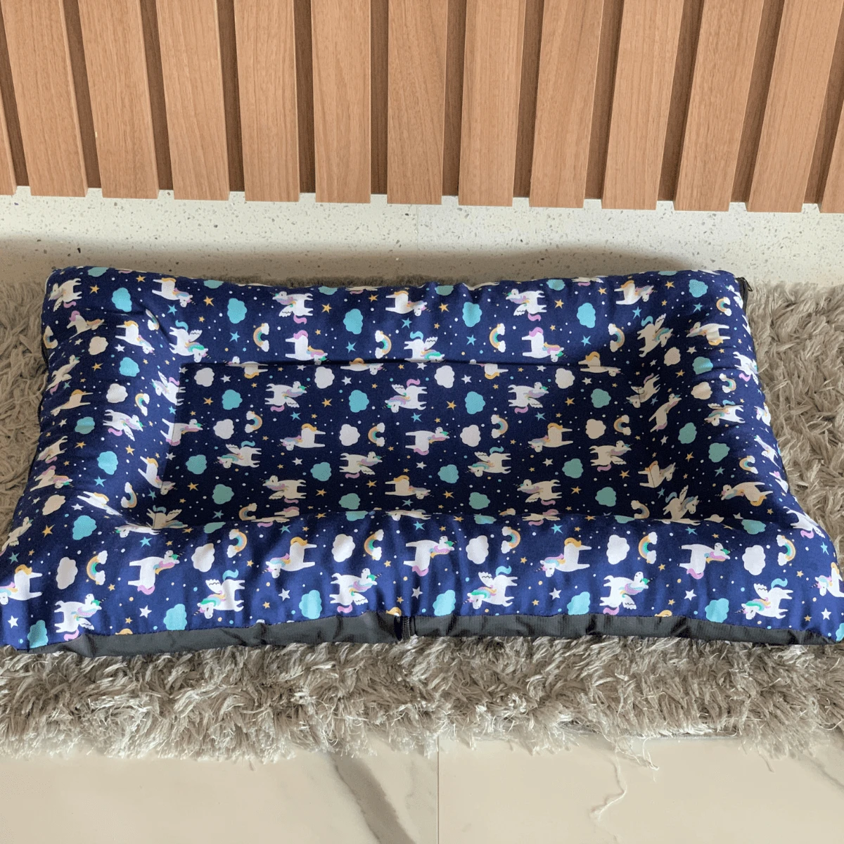 Pet Bed & Crate Mat - Blue - View 1