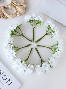 1 Bouquet (6 Heads) Artificial Carnation Flowers Bouquet MINI Letter DIY Wreath Material Candy Box Accessories Home Wedding Decoration Bride Wrist Flower Chest Flower Head Flower Material New Year Decoration Birthday Party Cake Accessories, Valentine Day, Gift Gifts Graduation