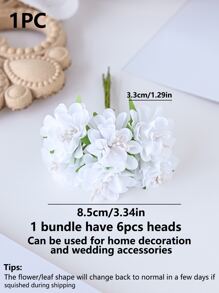 1 Bouquet (6 Heads) Artificial Carnation Flowers Bouquet MINI Letter DIY Wreath Material Candy Box Accessories Home Wedding Decoration Bride Wrist Flower Chest Flower Head Flower Material New Year Decoration Birthday Party Cake Accessories, Valentine Day, Gift Gifts Graduation