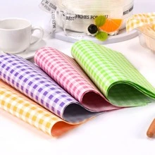 100pcs Food Packaging Greaseproof Paper With Grid Pattern For Cakes, Bread, Etc., Used As Kitchen Utensils And Home Kitchen Supplies - Purple - View 5
