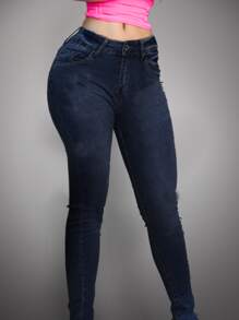 Chocolate Jeans Jeans chocolate Push up - Neblina azul - Ver 4