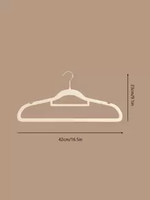 1 pièce/5 pièces/10 pièces Cintre À Vêtement Domestique En Velours Anti-Dérapant Pour Sec/Humide Vêtements