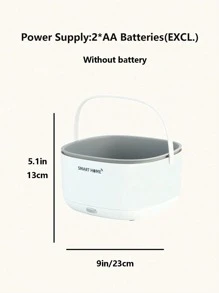 1入組ABS排水現代白色電動果蔬瀝水籃適用於廚房