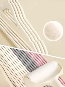 1 pièce/5 pièces/10 pièces Cintre À Vêtement Domestique En Velours Anti-Dérapant Pour Sec/Humide Vêtements