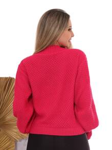 Women Sweaters - Màu Hoa hồng đỏ - Xem 7