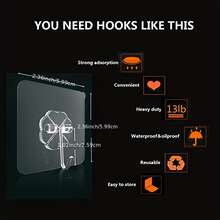 24件簡約風格浴室家用掛鉤 - 白色 - 查看 3