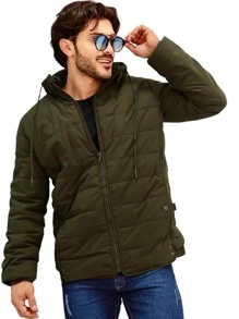 BOBOJACO - IMPERMEAVÉL COM CAPUZ REMOVIVÉL. - Verde Militar - Visão 1