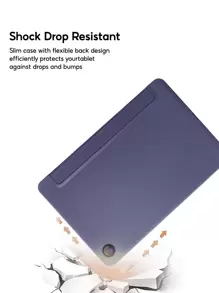 與三星Galaxy S6 Lite P610 P615 A7、A7 Lite、A8.0、A10.1、A10.5 Tab A8 X205 X200 PU平板電腦套相容的智慧型保護套 - 紫色 - 查看 6