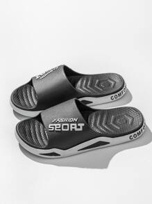 Nam In Đen Trong nhà Dép đi trong nhà - màu đen - Xem 1