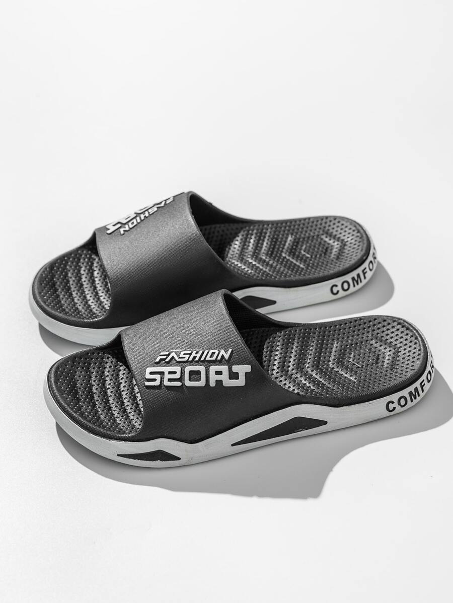 Nam In Đen Trong nhà Dép đi trong nhà - màu đen - Xem 1