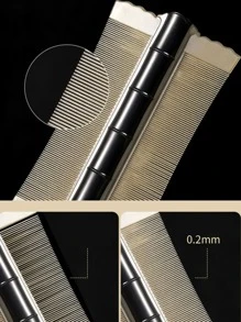 1pc Black Lice & Flea Comb With Dense Teeth For Children And Adults,Hair Clips,Hair Accessories