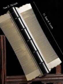 1pc Black Lice & Flea Comb With Dense Teeth For Children And Adults,Hair Clips,Hair Accessories