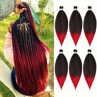 1 Pc Pre Stretched Braiding 20Inch 26Inch Hair Extensions For Women Jumbo Synthetic Braiding Hair For Twist Crochet Braids KANEKALON Long Straight Crochet Braids Yaki Texture