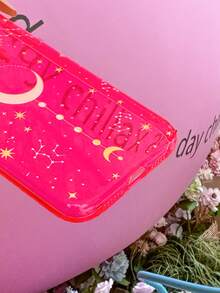 Moon Pattern Phone Case - Multicolor - View 2