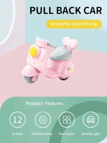 Stomle Family 1 Pieza Accesorio De Casa De Muñecas De Moto De Juguete Diy Inercia Para Regalo De Cumpleaños Para Niñas, Color Aleatorio, Envasado En Bolsa Aleatoria Que Puede Dañarse Durante El Transporte - Rosa - Ver 6