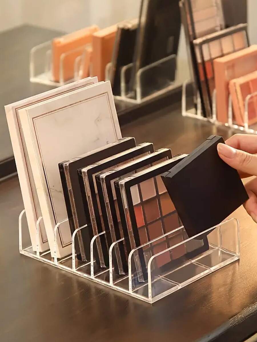 1 Hộp đựng bảng màu trang điểm: Sắp xếp phấn mắt dễ dàng!,Trang điểm,Giá rẻ,Trang trí phòng,Bàn trang điểm,Du lịch,Phòng ngủ,Phụ kiện trang điểm,Giá rẻ,Đồ nhét tất,Trang điểm,Dụng cụ trang điểm,Đồ giá rẻ,Quà tặng,Quà tặng cho phụ nữ,Quà tặng Giáng sinh - trắng - Xem 1