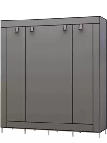 Large Buildable Wardrobe Closet Wardrobe Organizer For Room - 灰色 - 查看 3