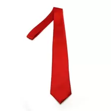 1 Cà Vạt Nam Màu Trơn, Cà Vạt Công Sở Màu Đỏ 8Cm, Cà Vạt Cưới Thông Thường - Đỏ - Xem 3