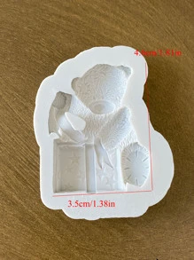 1 pieza Molde de silicona con forma de oso