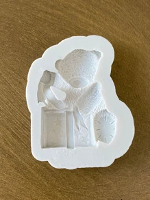 1 pieza Molde de silicona con forma de oso