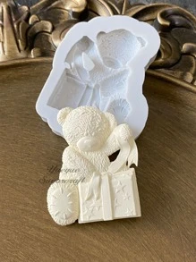 1 pieza Molde de silicona con forma de oso