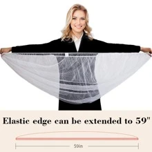 2入組兒童手推車蚊帳 - 適用於嬰兒手推車、嬰兒床、床銜接式攜帶式迷你嬰兒床的完美蚊帳(白色)