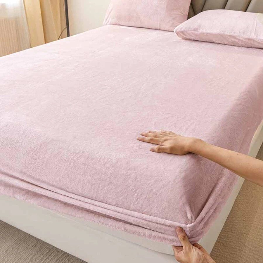 Conjunto De Ropa De Cama De Franela (incluye 2-3 Piezas) - Rosa - Ver 1