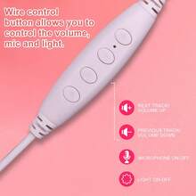 Audifonos Bluetooth 5.0 Orejas Conejo Luz Led Con MicrófonoAudífonos con Orejas de conejo Inalámbricos de Diadema Micrófono Incorporado, Auriculares Wireless Bluetooth 5.0 | Batería de Larga Duración | Ultraligeros | para Juegos, PC, Celular y más - Rosa - Ver 7