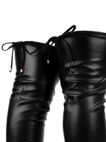 Women Fashion Boots - Preto Napa - Xem 9
