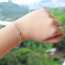 Fine Chain Bracelets - Bạc - Xem 5
