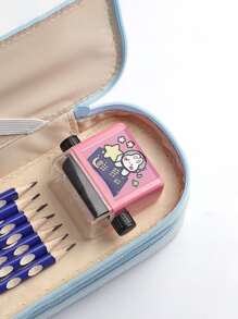 1 pieza Sello con diseño de astronauta de dibujos animados enseñando para básico matemáticas ( suma , , multiplicación , con ) práctica 100 - Azul - Ver 2