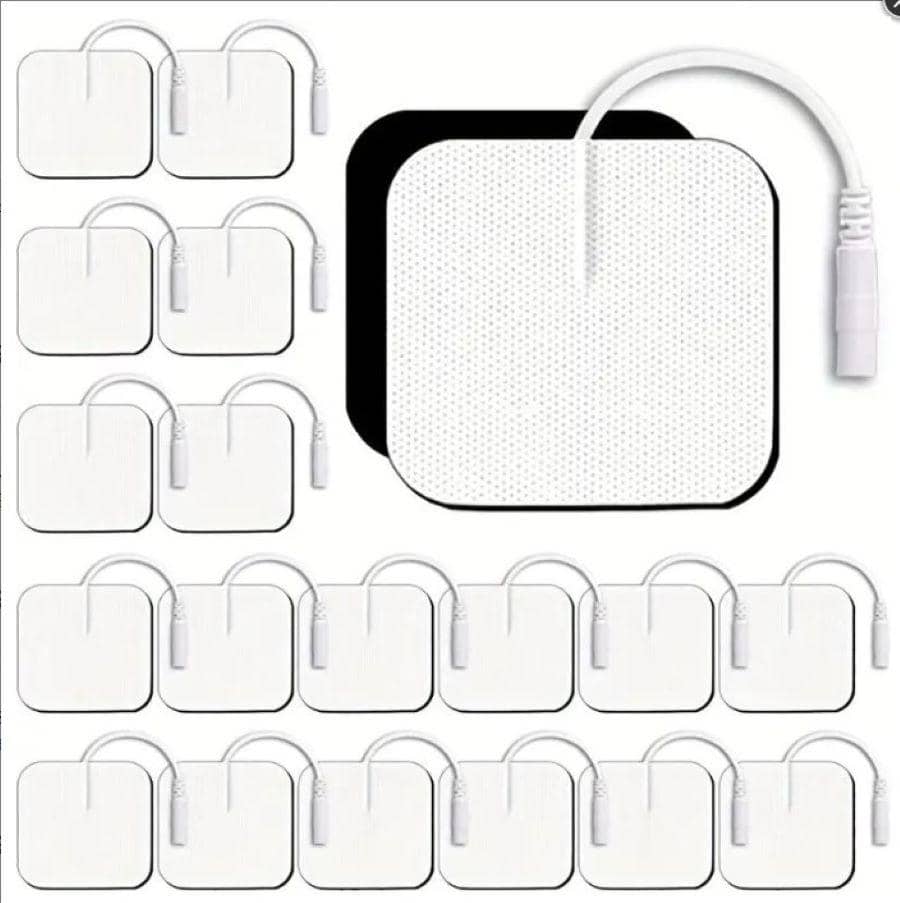 20pcs TENS Unit Replacement Pads 2X2, Latex Free Electrodes Compatible