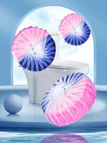 FoBianJie 1入組40g自動馬桶清潔系統,包括馬桶清潔劑、除臭劑、尿漬去除片、水槽污垢去除劑和一般清潔用品