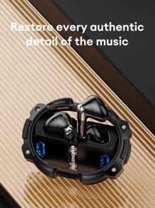 Monster Xkt10pro Enc降噪入耳式耳機,5.3通話、麥克風、呼吸燈、遊戲模式、低延遲、高保真音質、音樂、運動、無線 - 黑色 - 查看 3