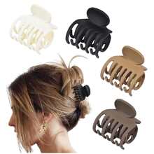 4pcs Four-Season Commuting Daily Small High Ponytail Fluffy Elegant Hair Claws Casual - Multicolor - View 1