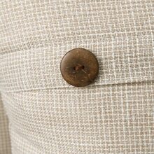 裝飾性復古亞麻狀枕頭套，帶有三個按鈕，由竹紗透過特殊紡紗技術製成採用竹紗為原料編織仿麻布料，仿古鄉村枕套風格，配色獨特百搭它用途廣泛，非常適合客廳、臥室、辦公室、沙發、床、汽車、椅子和凸窗它也可以用作禮物不包括枕頭 - 米色 - 查看 2