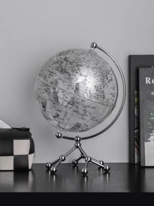 單透明地球儀裝飾用品裝飾物,合適的適用於客廳,門廳櫥櫃,櫥櫃,電視櫥櫃,完美禮品適用於感恩節和聖誕 - 無色 - 查看 1