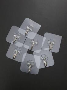 30入組/20入組/5入組透明無痕膠貼牆掛勾,適用於家居和門後掛勾