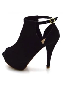 Women Heeled Sandals - 黑色 - 查看 2