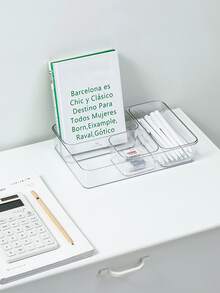 1入組透明抽屜分隔儲物盒，由寵物材料製成，素色耐用，可以相互組合，有助於保持房間整潔，分類存放，多用途，廣泛適用於家庭存儲，滿足不同尺寸物品需求，享受舒適生活 - 無色 - 查看 6