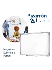¡Pizarrón Magnético Bluelander 60x40cm - Blanco - Ver 2
