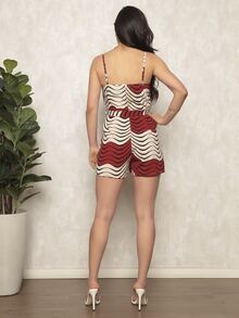 Women Jumpsuits - Rojo y blanco - Ver 3