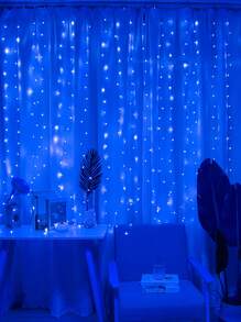 1入組銅線窗簾燈,帶有200個led,可用於生日、婚禮、派對、特殊場合和四季客廳裝飾 - 彩色 - 查看 7