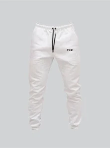 Men Two-piece Outfits - 卡其色 - 查看 3