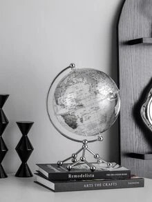 單透明地球儀裝飾用品裝飾物,合適的適用於客廳,門廳櫥櫃,櫥櫃,電視櫥櫃,完美禮品適用於感恩節和聖誕 - 無色 - 查看 8
