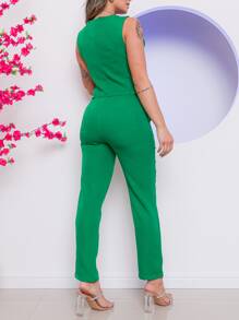 Women Two-piece Outfits - Verde Oscuro - Ver 4